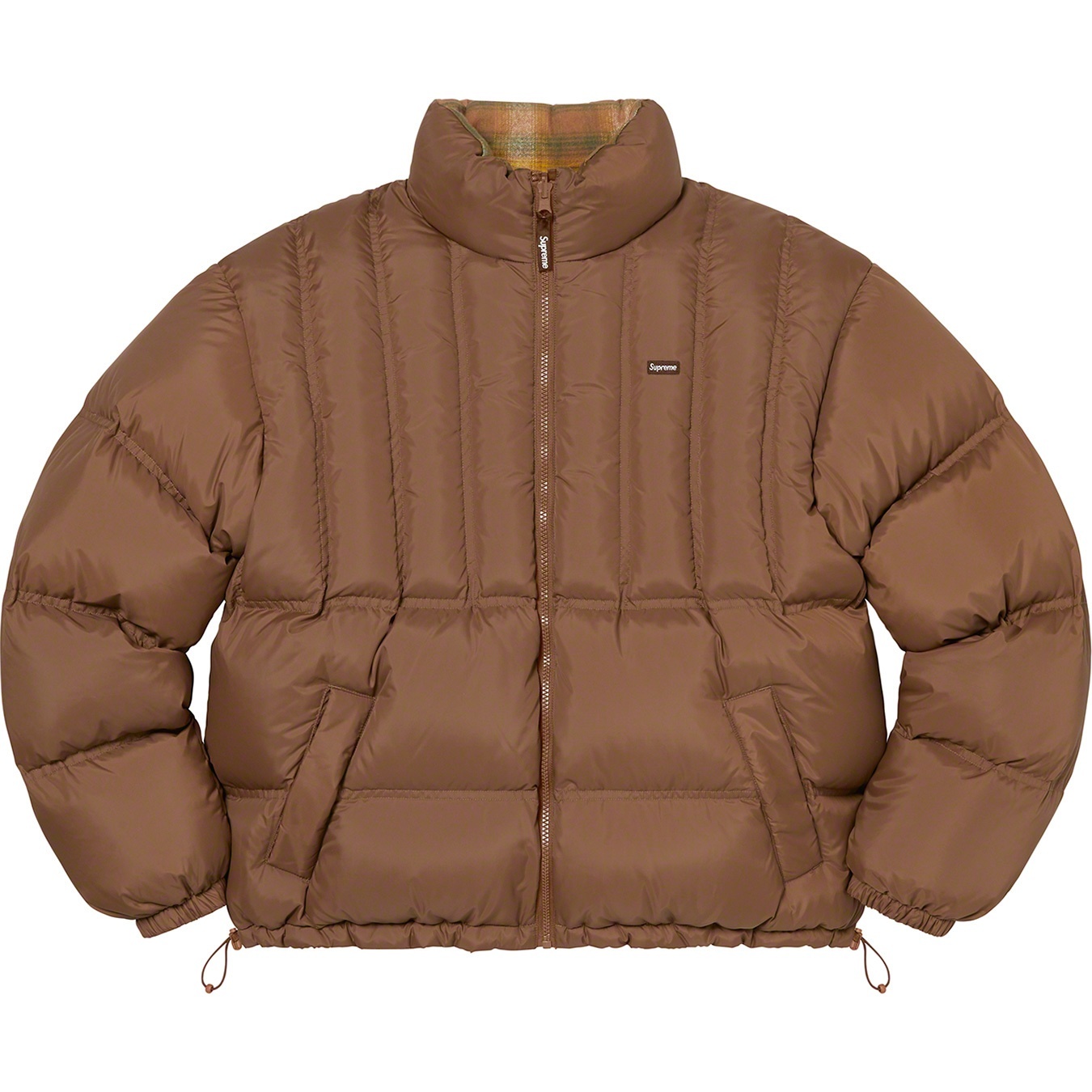 Flannel Reversible Puffer Jacket view 14
